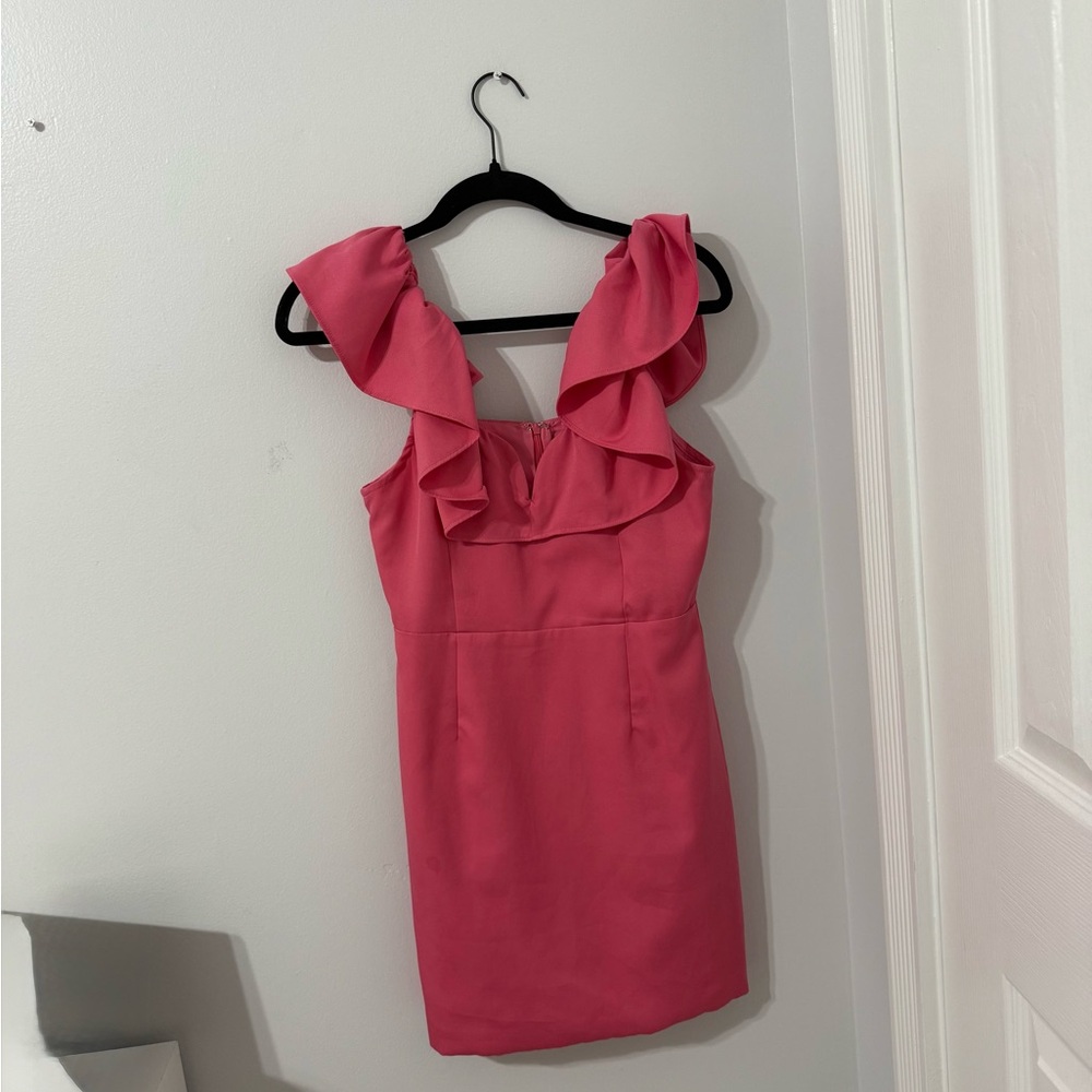 DO+BE Pink Ruffle Mini Dress
